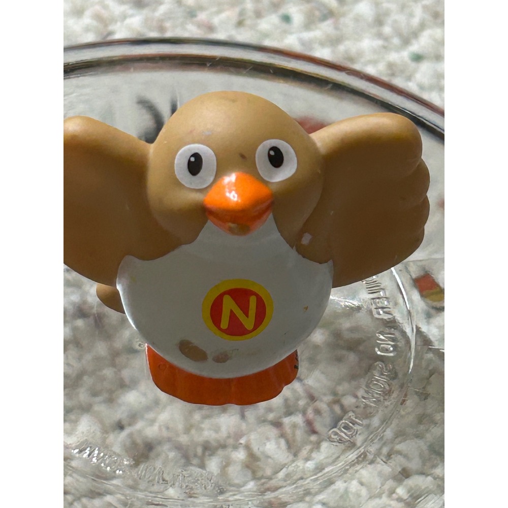 Fisher-Price Little People Noahs Ark Bird Figure Tan Orange 2004 Mattel Vintage